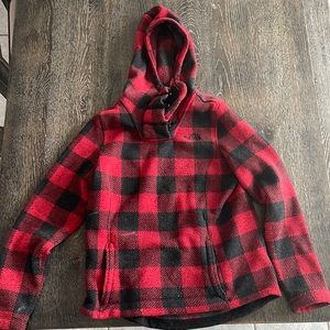 North face Buffalo plaid hoodie